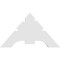 Ekena Millwork Vanguard Architectural Grade PVC Gable Bracket, 36"W x 21"H x 2"D x 6"F, 14/12 Pitch GBP036X21X0206VAN00 - alternate 4